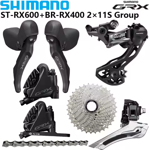SHIMANO GRX RX600 Hydraulic Disc Brake DUAL CONTROL LEVER 2x11 Speed Groupset BR-RX400 RX810 Rear/Fr