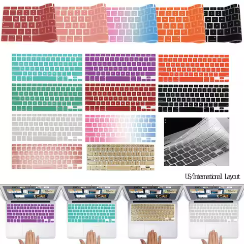 Laptop Keyboard Cover Protector for Macbook Air 11 A1370 A1465 US Silicone Soft Waterproof Keyboard