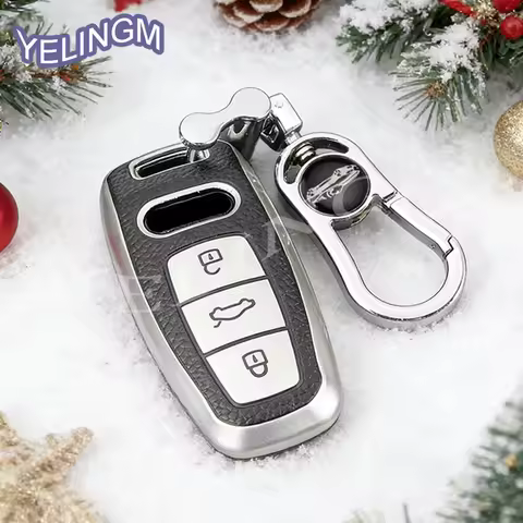 Car Remote Key Case Cover Fob Shell TPU Leather For Audi A6 C8 S6 RS6 A7 S7 RS7 A3 8Y A8 D5 4N RS Q8