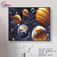 Tranh tô màu theo số Gam không gian vũ trụ TT4337
