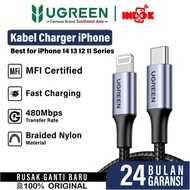 IPHONE UGREEN MFi Fast Charging Cable 20W Nylon2M || Ugreen Fast Charge Cable 20W Nylon2M 60761