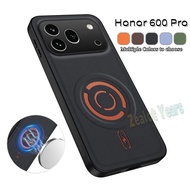 Casing for Honor 600 Pro 5G Global Version 600Pro Magnetic Tech Fabric Case Shockproof Back Cover