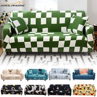 L Shape Elastic Sofa Cover 1 2 3 4 Seater Lattice Geometry Stretchable Couch Covers Dust Cover for Living Room Home Deocor