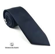 Giorgio Del Sarto Necktie H 7 cm Black with Fabric Texture เนคไทสีดำลายพื้นมีเท็กเจอร์