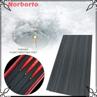 NORBORTO 10pcs Floats Buoy Material, Carbon Drift Tail Fishing Float Drifting Feet, 2024 0.8mm~1.5mm