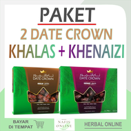 PAKET Date Crown Khalas 1 kg + Date Crown Khenaizi 1 kg