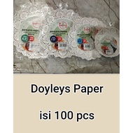 Round Cake Lace Paper (Doilies), Doiles paper contains 100, Doilies paper