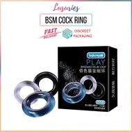 Sex Toy For Men Man Delay BAISEMAO Cock Ring Sex Toy For Men Strong and Firm Hold Long Lasting for Erection Delay - 3Pcs
