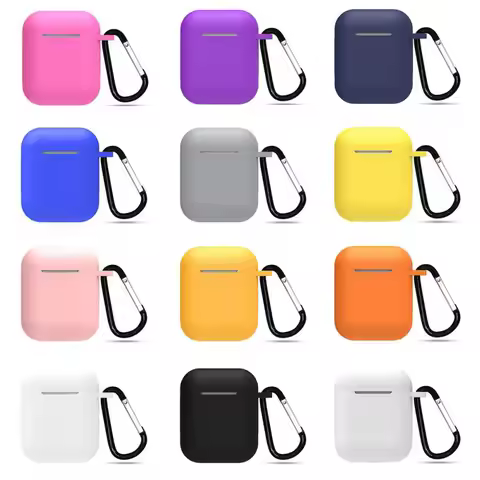 Case for Apple Airpods Silicone Protective Bluetooth Earphone Cover Case for Apple Airpods Case 1&2 
