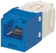 Panduit CJ688TGBU Mini-Com TX6 Plus Giga-Channel Cat6 Jack, Blue, Box of 50