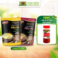 Combo 1 gói Nước dùng Phở Bò Barona 150g và 1 gói Nước dùng Phở Gà Barona 145g tặng 1 hủ Sate Tôm Si