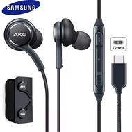 Original Samsung Type C AKG Earphone Εarpiece for Galaxy Note 10+ Note 20 S22 Ultra S21 S20 FE A73 A53 In-Ear Headphones Earbuds Wired Mic Volume Control USB C Headset