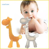 SOME Giraffe Shape Baby Soothing Teether for Infant Newborn Teething PainRelief Toy