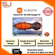 Xiaomi 55" 4K UHD Google TV | Bluetooth Remote Control | Google Assistant Built-in | TV A 55 | 2 Yea