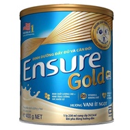 Ensure Gold Abbott Milk Powder Vanilla Flavor Less Sweet 400g box