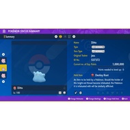 Pokemon Scarlet Violet Shiny Ditto 6IV Max Level Nintendo Switch