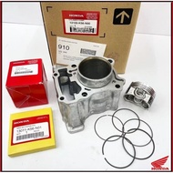 100% ORIGINAL HONDA RS150 CYLINDER BLOCK SET 0 12100-K56-N00 BLOK STANDARD PISTON PISTON RING 13101-