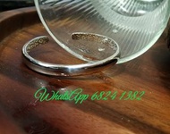 全新品 千足銀 S990  光面開口手鐲 一個 SB-702