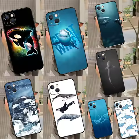 Shark and Killer Whale For Huawei Nova 9 10 SE 11 Pro 7i 8i 11i 12i Y73 Y72 Y61 Y91 Y90 Y70 Y60 P30 