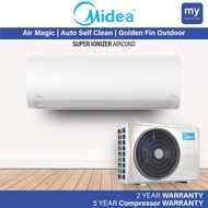 Midea 1.0HP / 1.5HP / 2.0HP / 2.5HP Non inverter Air Conditioner MSGD-09CRN8 MSGD-12CRN8 MSGD-18CRN8