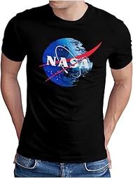 NASA Empire T-Shirt | Men's | Death Star Death Star Space Film Fan | S - 5XL, black, Large