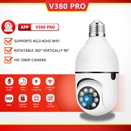 V380 Pro CCTV camera for house wireless connect phone 360 for home 3 years Bulb 1080P WiFi night vision IP security cctv camera