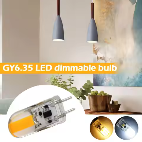 1PCS GY6.35 2W LED Lamps AC/DC12V Corn Light Bulb Droplight white Led Chandelier 2W COB G6.35 White/