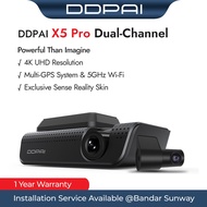 DDPAI X5 Pro Front 4K UHD Rear Full HD 32GB eMMC WiFi GPS Dashcam