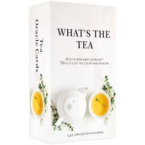 12x7 cm Whats The Tea Oracle Deck Card Games