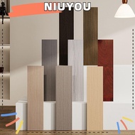 NIUYOU Floor Tile Sticker, Wood Grain Windowsill Skirting Line, Home Decor Self Adhesive Living Room Waterproof Corner Wallpaper
