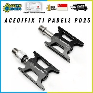 Aceoffix quick release titanium pedal PD25 For Brompton CNC Dahon JAVA 3Sixty 3Bearing Bike