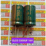 Elco 3300UF 16V capacitor 16v 3300uf