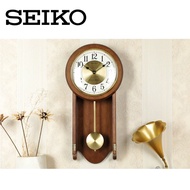 100% ORIGINAL SEIKO Dual Chimes Wooden Pendulum Wall Clock QXH073 (QXH073B) [Jam Dinding Berbunyi]