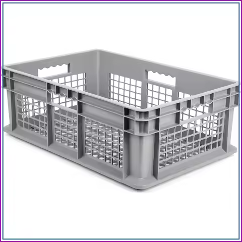 4-Pack Mesh Tote Mesh Storage Container Tote 24x16x8" 4-Pack Gray Stackable