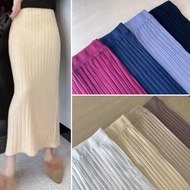 SKIRT PENSIL / PENCIL SKIRT -  Skirt Labuh, Tidak Jarang, Lembut, Kain Selesa, Tidak Belah Depan ata