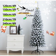 Slim Christmas Tree 4FT-8FT Metal Stand Artificial Christmas Tree Decorations For Holiday-QW