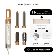 Luxx Luxx Air Pro 2 5in1 | Pearl White Hair Dryer Brush Set Curling Iron and Blow Dryer Combo Kit 5 
