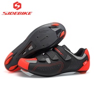 【Free shipping】sidebike road cycling shoes men racing road bike shoes self-locking atop bicycle speakers athletic ultralight professional SD013 road
