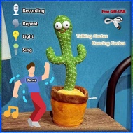 Talking Cactus Toy Dancing Cactus Plush Toy Talking Recording Education Toy 120 English Song Origina