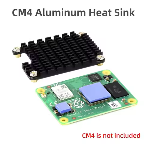 Raspberry Pi CM4 Aluminum Alloy Heatink with Silicone Heat Dissipation Pad Radiator for Raspberry Pi