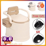 Portable Toilet Bowl Anti-Slip Adult Plastic Indoor Commode Pregnant Women Old Man shower seat tandas duduk mudah alih