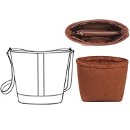 Doxo Purse Organizer Insert for Handbags,Zipper Designed Velvet Bag Organizer,Fit Celine Small Bucke