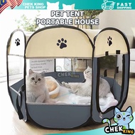 Pet Tent House Portable Folding Outdoor Travel Cat Tent Dog Cage Khemah Kucing Rumah Kucing