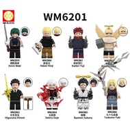 Jujutsu Kaisen Zenin Maki Yuji Gojo Satoru Ryomen Sukuna Hakari Kinji Minifigures Building Blocks To