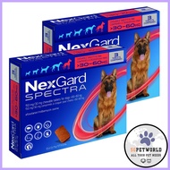 Nexgard Spectra for Extra Large Dogs 30.1 to 60 Kg (Red) 6 Chews (Expiry- Feb-25)