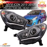 Perodua Myvi Icon SE 2015-2017 Head Lamp Light Lampu Depan with LED