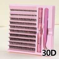 DIY eyelash set 200 eyelash clusters 30D 40D 50D eyelash extension makeup tool with glue and tweezer