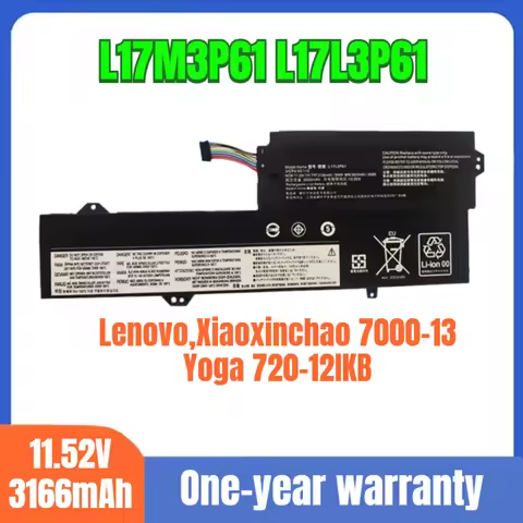 L17M3P61 L17L3P61 Lenovo notebook battery, suitable for Lenovo,Xiaoxinchao 7000-13 Yoga 720-12IKB ge