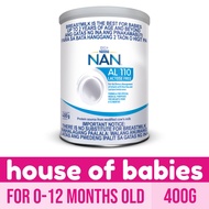 NAN AL 110 400g for 0-12 Months Old Lactose Free Infant Formula