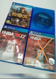 Show 18 NBA 2k17 (Knack sold) PS4 games NBA one for 299 ps4 sony